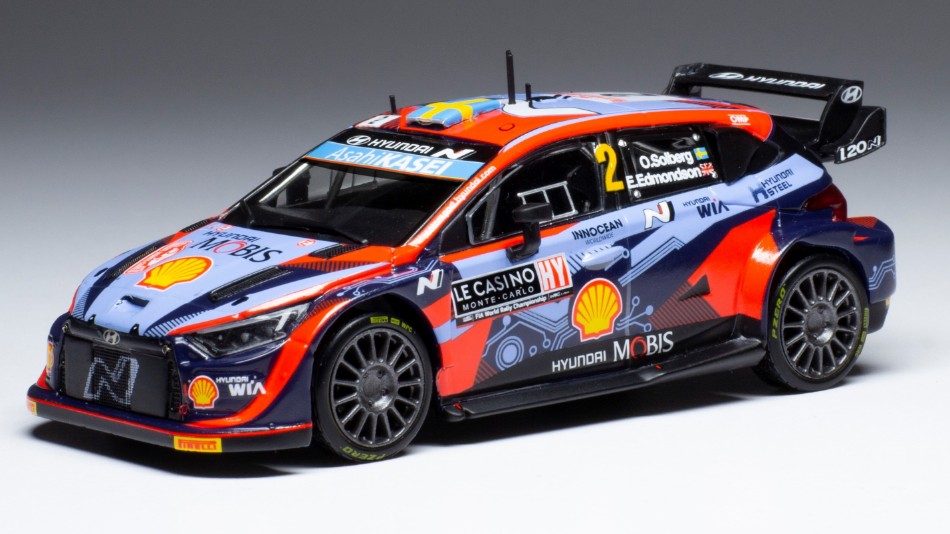 Hyundai i20 N WRC Rally ミニカー 1/43 Hyundai I20 N Rally1 Hybrid #8 O.Tanak M.Jarveoja Rally