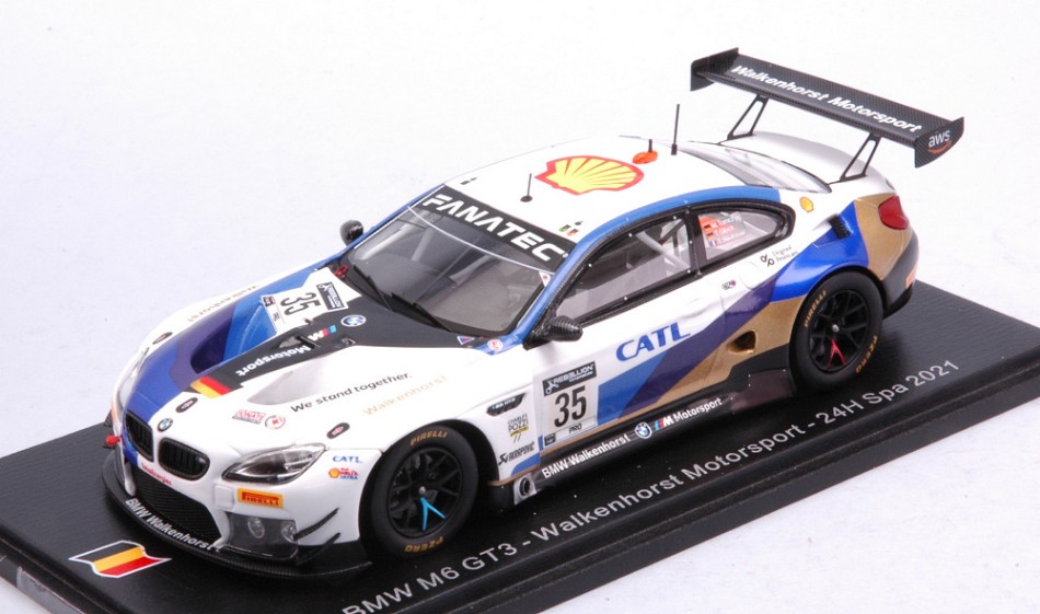 ミニカー　1/43 BMW M6 GT3 #35 Walkenhorst Motorsport 24H Spa 2021 T. Glock - M. Tomczyk - T. Neubauer [SB471] Bmw M6 Gt3 #35 24 H Spa 2021 Glock / Tomczyk / Neubauer 1:43