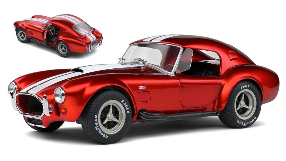 Shelby Cobra 427 S/c Mkii Spider Hard / Top 1965 Metallic Red 1:18