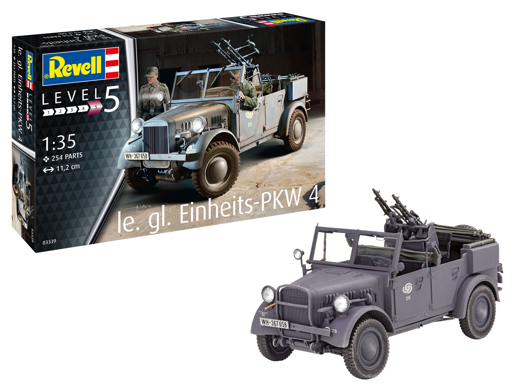 Le. Gl. Einheits-PKW Kfz.4 1:35 Plastic Model Kit REVELL