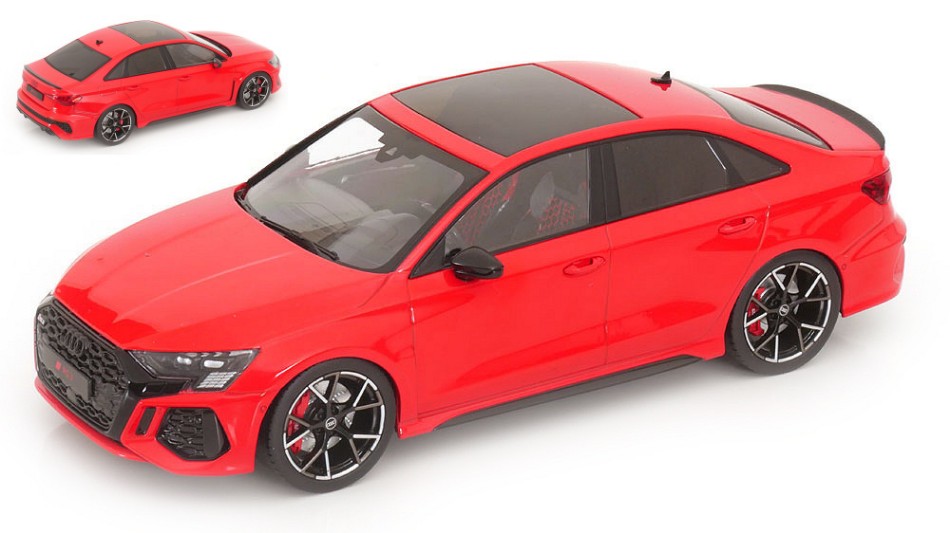 Audi RS3 Limousine, metallic-hellgrün, Made by IXO for MCG, 2022