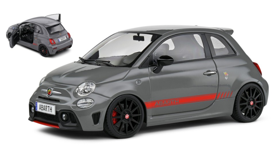 Amazon.co.jp: ミニカー 1/18 フィアット 500 アバルト SOLIDO 1